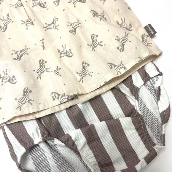 TUTTO PICCOLO NWOT Auden Zebra Print Smocked Top & Jam Pants 6M - Picture 6 of 9